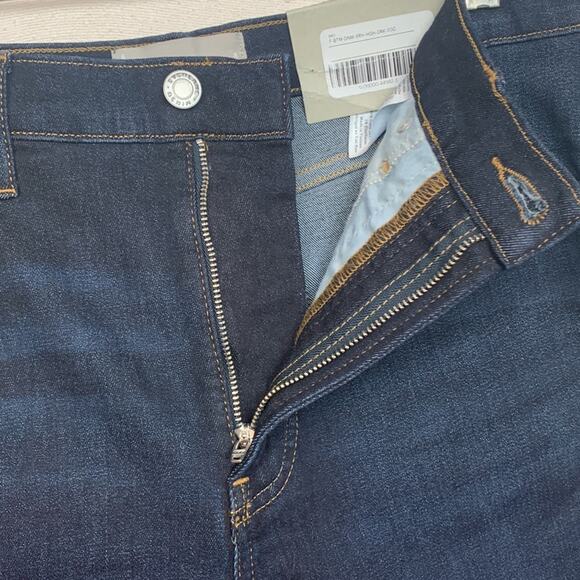 Everlane womens 30 jeans high rise skinny ankle new casual basic dark - Picture 10 of 12